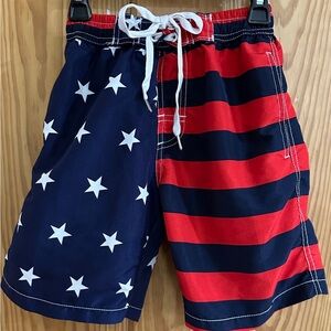 Kute ‘N’ Koo Boys Medium Stars & Stripes Swim Trunks